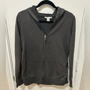 Motherhood Maternity Grey Zipup Hoodie Size Medium